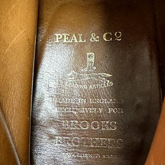 FULL RESOLE Crockett & Jones x Brooks Brothers Chukka Boots Tan Calf England 10 - Picture 12 of 14